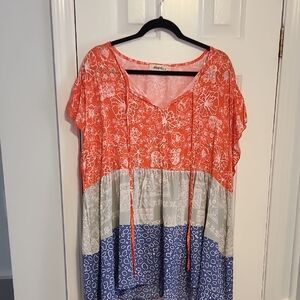 Alpine Orange Floral Women's Top